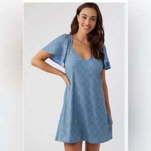 O’Neil Berenice Blue Shift Dress Women’s Medium